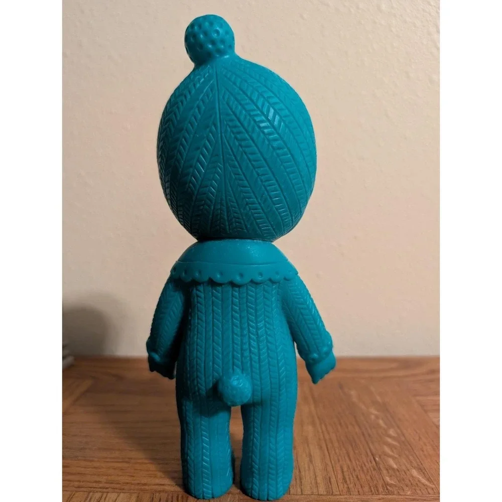 Charmy‎ Chan Doll Kodama Sangyo Toy Co. Japan Turquoise With Pom Pom Retro Style